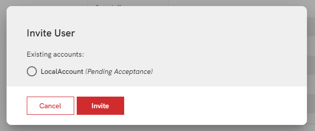 Invite step 2 pending acceptance